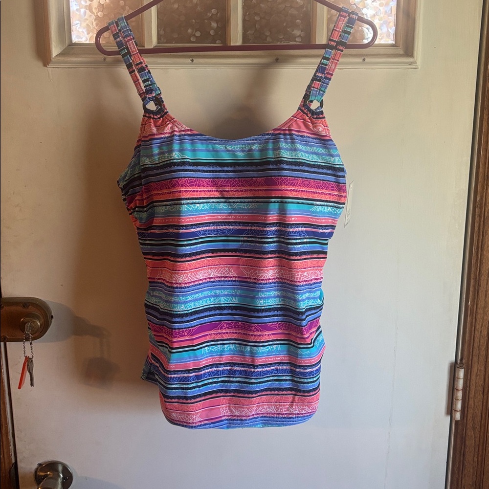 Croft & Barrow Women's Plus Size Tankini Top